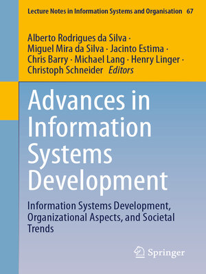 cover image of Advances in Information Systems Development